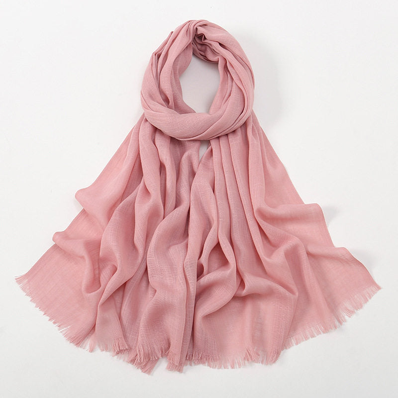 Lovely Dusty Rose Soft Long Imported  Breathable Bamboo Cotton Hijab / Orna