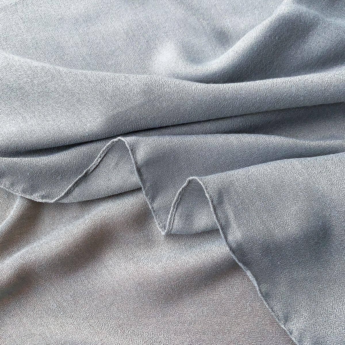 Stunning Gray Color Long Soft Summer Friendly Imported Hijab / Orna