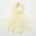 Beautiful Light Yellow Soft Long Imported Breathable Bamboo Cotton Hijab / Orna