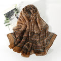 Beautiful Khaki Color Imported Classic Ethnic Style Super Soft Summer Friendly Long Hijab / Orna