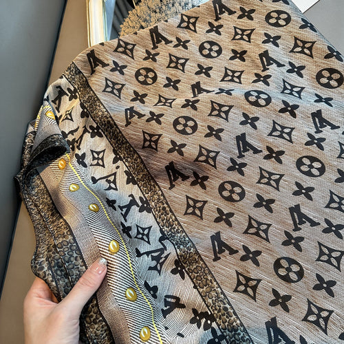 Ash color imported long satin silk hijab