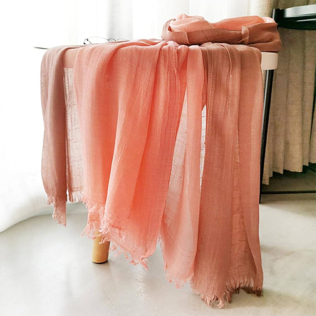Pretty pink colour soft cotton hijab / orna
