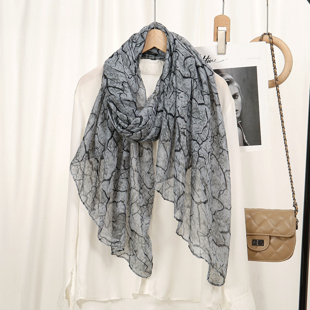 Elegant grey colour soft long hijab / orna