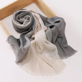 Imported gray color bamboo cotton hijab/scarf