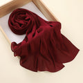 Gorgeous maroon color imported breathable chiffon hijab