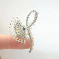Fan shape white color grab clip