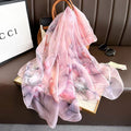Pretty Pink Color Imported Long Silk Scarf / Orna
