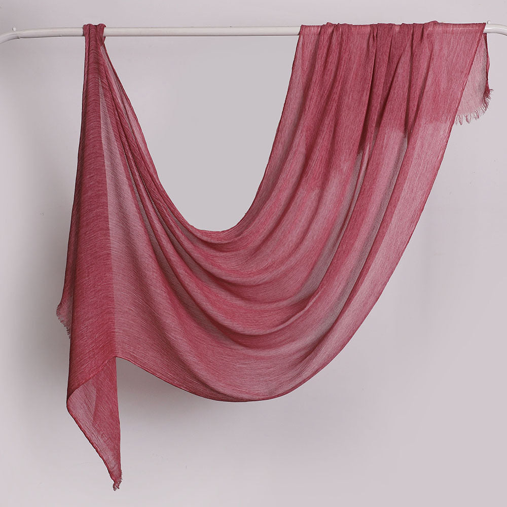 Gorgeous Rust Red Color Super Soft Summer Friendly Imported Long Rayon Cotton Hijab / Orna