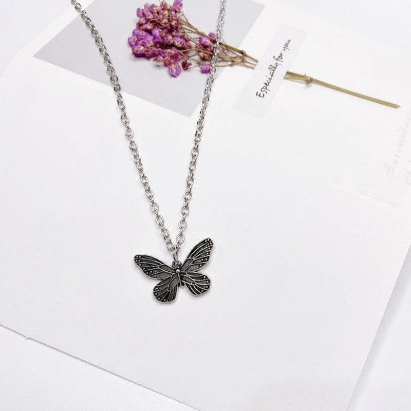 Elegant butterfly neckpiece