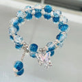 Butterfly Crystal Breaded Bracelet