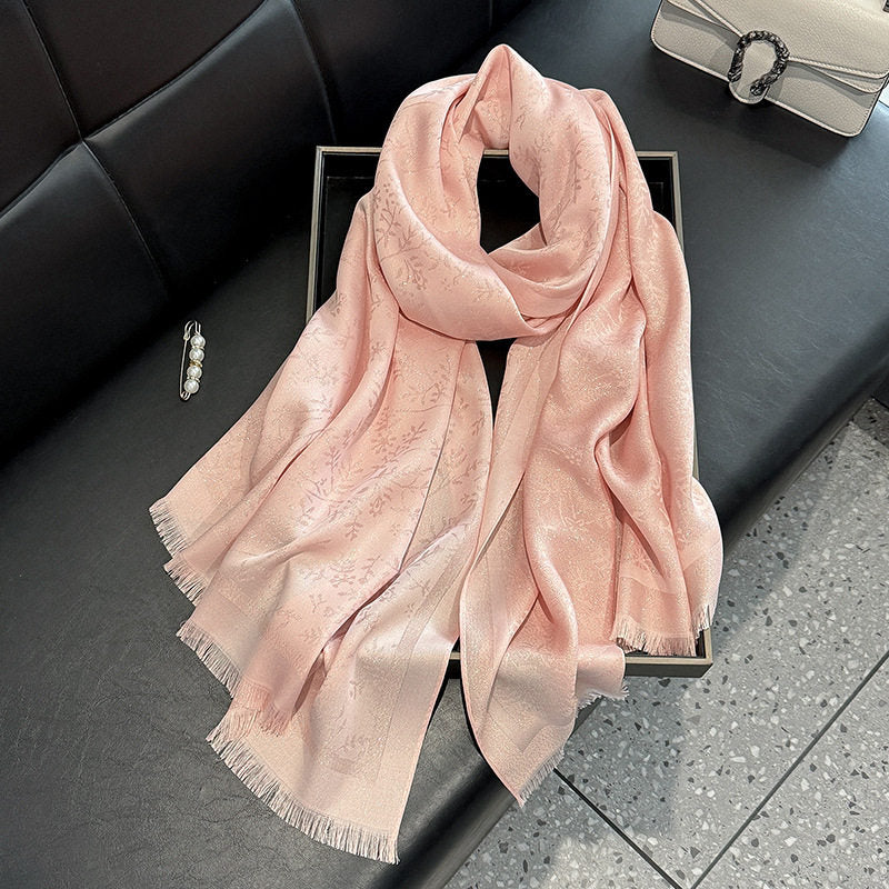 Lovely Pink Colour Imported Shiny Party Hijab / Orna