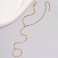 Stylish golden color imported chain bracelet
