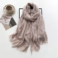 Beautiful Khaki Color Imported Super Soft Big Size Summer Friendly Cotton Hijab / Orna