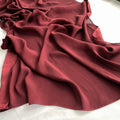 Beautiful Deep Wine Red Crinkle Long Chiffon Hijab / Orna