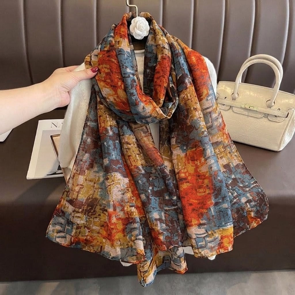 Multicolored Soft Lightweight Long Hijab / Orna