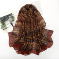 Beautiful Rust Red Classic Ethnic Style Imported Super Soft Summer Friendly Long Hijab / Orna