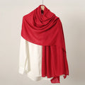 Dark red color soft long cotton hijab / orna