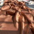 Gorgeous Caramel Color Long Crinkle Chiffon Hijab / Orna