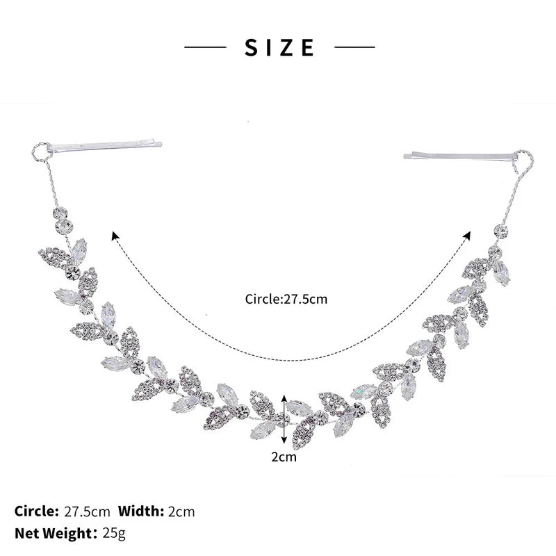 Elegant Crystal Rhinestone Faux Pearl Flower Headband