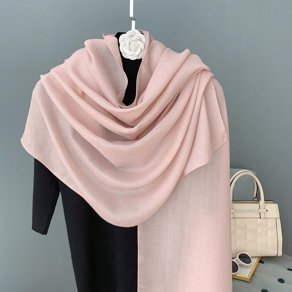 Light pink color soft cotton hijab / orna