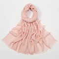 Pretty Baby Pink Soft Long Imported Breathable Bamboo Cotton Hijab / Orna
