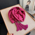 Classy Magenta Color Long Cotton Hijab