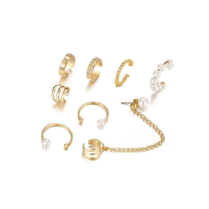 Elegant no piercing earrings set