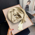 Sophisticated Cream Color Long Cotton Hijab / Orna