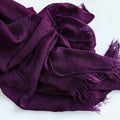 Beautiful deep purple color long soft rayon imported hijab /orna