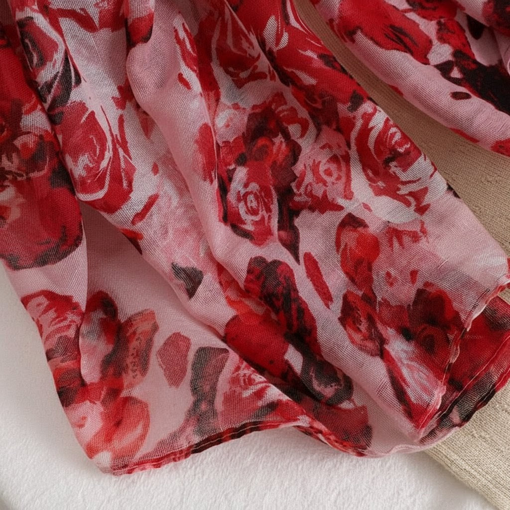 Pretty Pink Colour Imported Skin-friendly Long Hijab / Orna