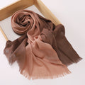 Elegant Brown Color Bamboo Cotton Hijab /Orna