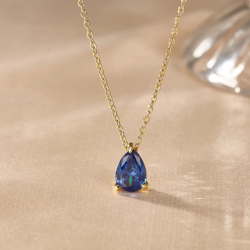 Dark blue color pendant neckpiece