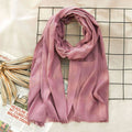 Pretty Dusty Pink Colour Solid Bamboo Cotton Hijab / Orna