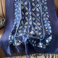 Ethnic Tie-Dye Style Buckle Women's Travel Sun Protection Yunnan Blue and White Literature Art Chinese Big Size Scarf / Hijab