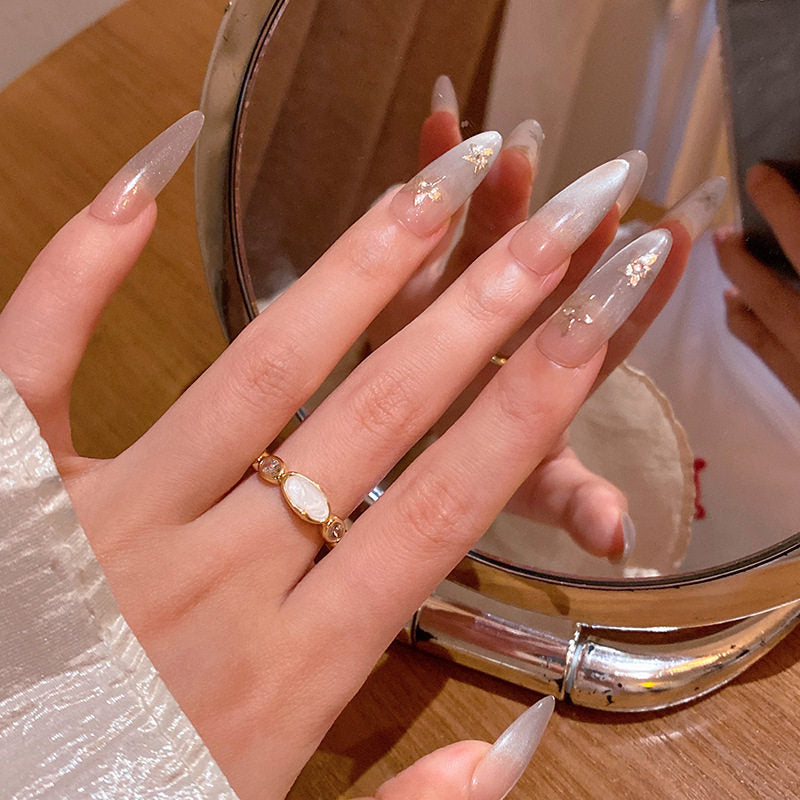 Pretty High Quality Korean Style Exquisite Zircon Ring Ring Women's Opening Adjustable Dieting Finger Ring Light Luxury Niche Personalized Design Imported Adjustable Ring