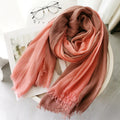 Pretty pink colour soft cotton hijab / orna