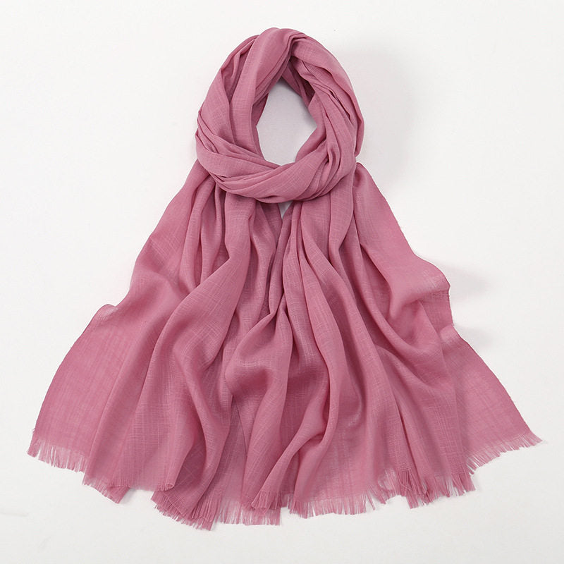 Lovely Dusty Rose Soft Long Imported Breathable Bamboo Cotton Hijab / Orna
