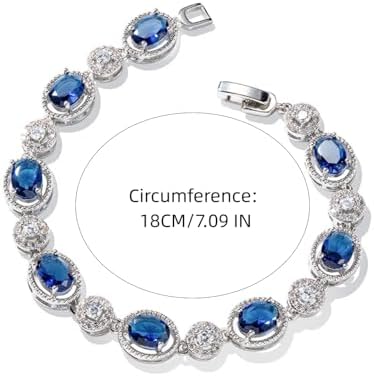 Korean Style Blue Zircon Cross-Border Foreign Trade Exclusive Imported Bracelet