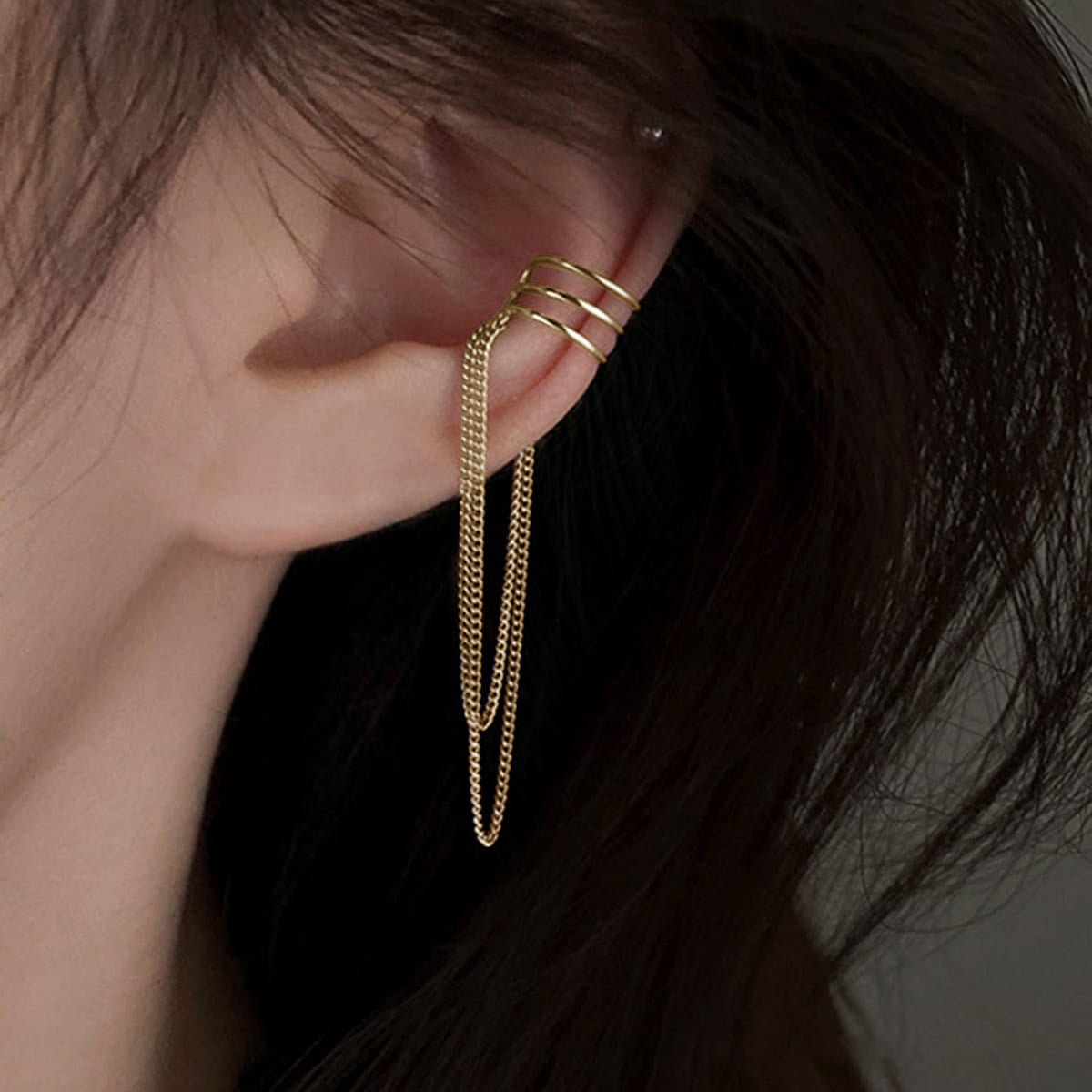 Imported No Piercing Tassel Earrings ( Single piece)