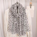 Sophisticated Heart Patterned Soft Lightweight Long Hijab / Orna