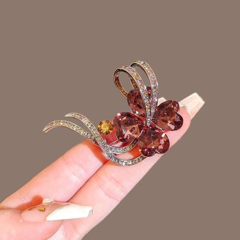 Imported Four-Leaf Clover Brooch Pin