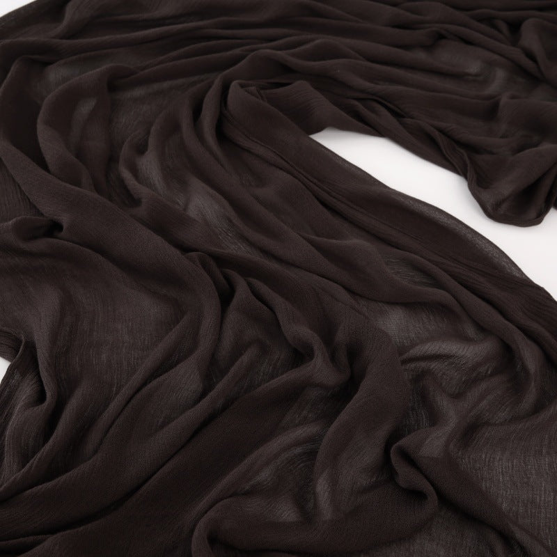 Dark Chocolate Brown Imported Big Size Super Soft  Rayon Cotton Hijab