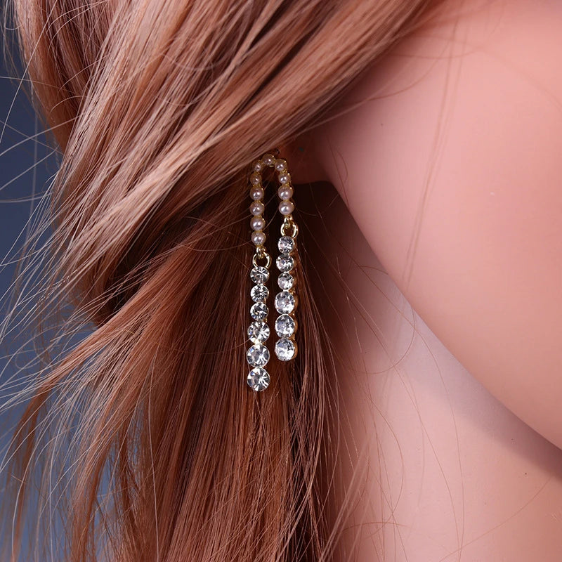Stylish crystal earrings