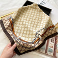 Sophisticated off white color silk scarf