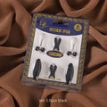 Foreign Trade Imported Simple Plastic Black Safety Pin suit Cap Needle Silk Scarf Clip Neck Clip Headscarf Needle Pearl Clip Scarf Clip