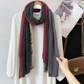 Stunning gray wrinkled cotton hijab / orna