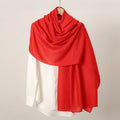 Gorgeous red color soft cotton long hijab / orna