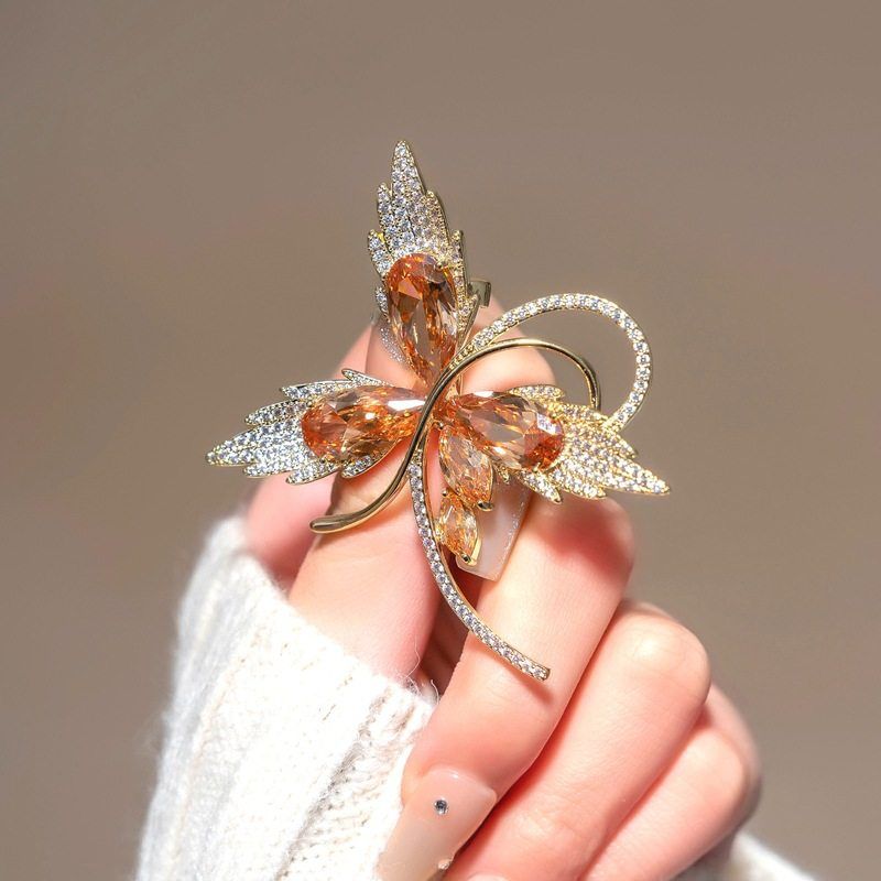 Crystal Luxury Butterfly Imported Brooch Pin
