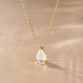 Sophisticated white color pendant neckpiece