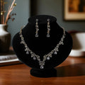 Elegant black color jewellery set